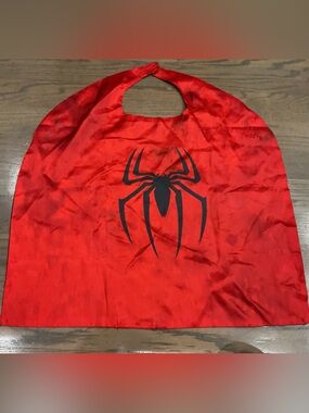 Boys Spider-Man Red Cape Only Good Condition